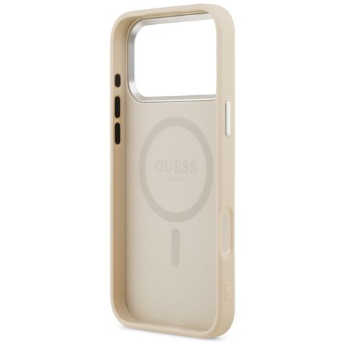 etui guess triangle logo magsafe do      iphone 17 pro beżowy na Arena.pl