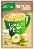 KNOR KREM Z PIECZAREK Z GRZANKAMI 15G GORĄCY KUBEK