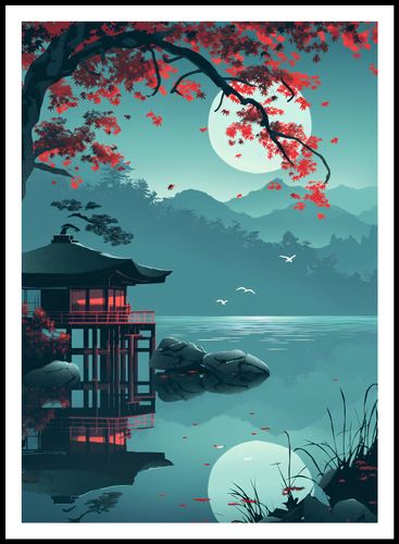 Plakat 67,5x95cm Japoński Pawilon na Arena.pl