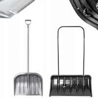 KADAX Łopata Pług Do Śniegu Na Kółkach + Łopata Aluminiowy Trzonek Zestaw