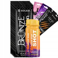 Soleo Black Bronzer 5x15ml Mocny Bronzer Z + Gratisy