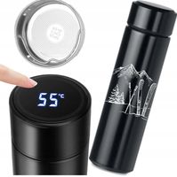 Kubek termiczny do kawy grawer Termos czujnik temperatury na prezent