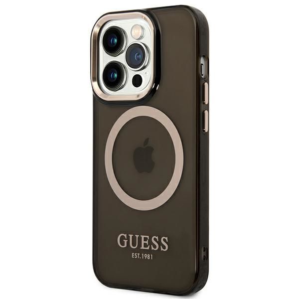 Etui Guess do iPhone 14 Pro, Czarny, MagSafe zdjęcie 2