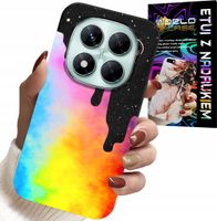 ETUI DO XIAOMI NOTE 14 PRO+ 5G - TĘCZOWE KOLOROWE WZORY, FARBA + FOLIA