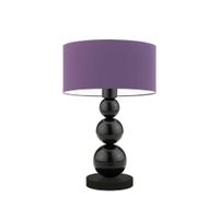 Lampka HONOLULU abażur fioletowy stelaż czarny