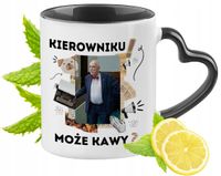 Korwin Nowa Nadzieja Kubek Czarny Z Uszkiem W Kształcie Serca Na Prezent