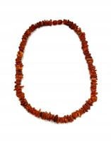 NASZYJNIK Z BURSZTYNU BAŁTYCKIEGO NATURALNEGO NA TARCZYCE