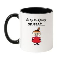 KUBEK "CO BY TU DZISIAJ ODJEBAĆ..." Wzór - Klasyczny Biało-Czarny 330 ml