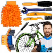ZESTAW DO CZYSZCZENIA MYCIA ROWERU PIELĘGNACJI ŁAŃCUCHA NAPĘDU