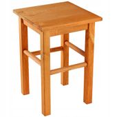 KADAX Drewniany Taboret Stolek Kuchenny Solidny Olcha Kwadratowy