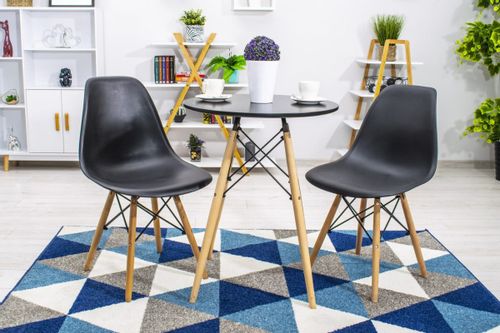 Krzesło OSAKA czarne / nogi naturalne x 1 na Arena.pl