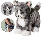 Kot kotek poduszka maskotka pluszak przytulanka 26 cm szary LILLEPLUTT