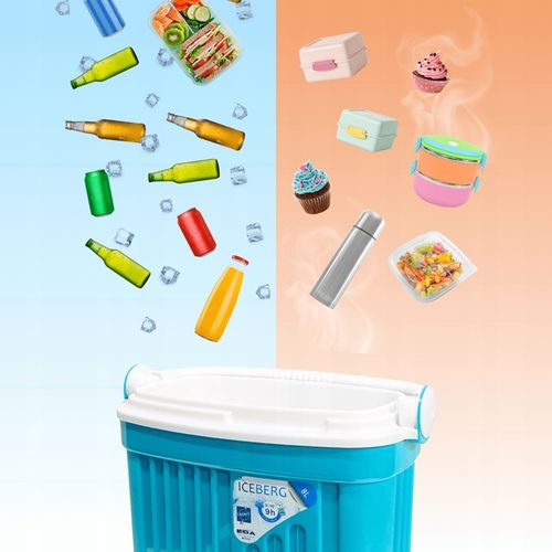 LODÓWKA TURYSTYCZNA 8L na WKŁADY MROŻĄCE do auta piknik WYCIECZKA kemping na Arena.pl