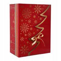 35x25x15 CM PUDEŁKO PREZENTOWE REKLAMOWE ŚWIĄTECZNE CHOINKA GRATIS 1606 B