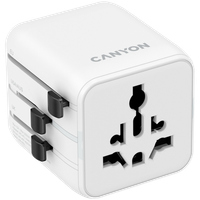 canyon travel adapter ontour one eu/uk/us/aus   white