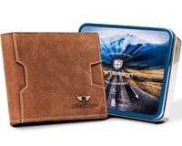 skórzany portfel męski z kieszonką na kartę - peterson