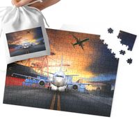 PUZZLE TRADYCYJNE - SAMOLOT ODRZUTOWIEC WZORY DLA CHŁOPCA 252el + WORECZEK