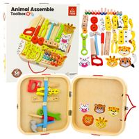 ND24_24924 Drewniany Zestaw Majsterkowicza Zwierz