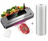 PAKOWARKA PRÓŻNIOWA ŻYWNOŚCI ZGRZEWARKA Z NOŻEM TNĄCYM FOLIĘ + ROLKA FOLII