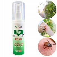 ATtak na komary i kleszcze 80ml DEET 50% spray
