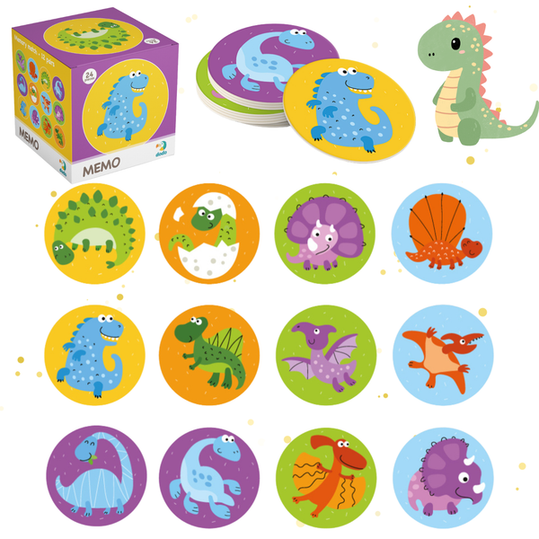 Gra Edukacyjna Memory Dodo Dinozaury Dla Dzieci 300142 zdjęcie 1