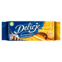 Delicje Biszkopty z galaretką pomarańczową oblewane czekoladą 147 g