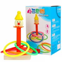 GRA DREWNIANA OBRĘCZE ZABAWKA RINGO RZUT DO CELU ZRĘCZNOŚCIOWA RYWALIZACJA