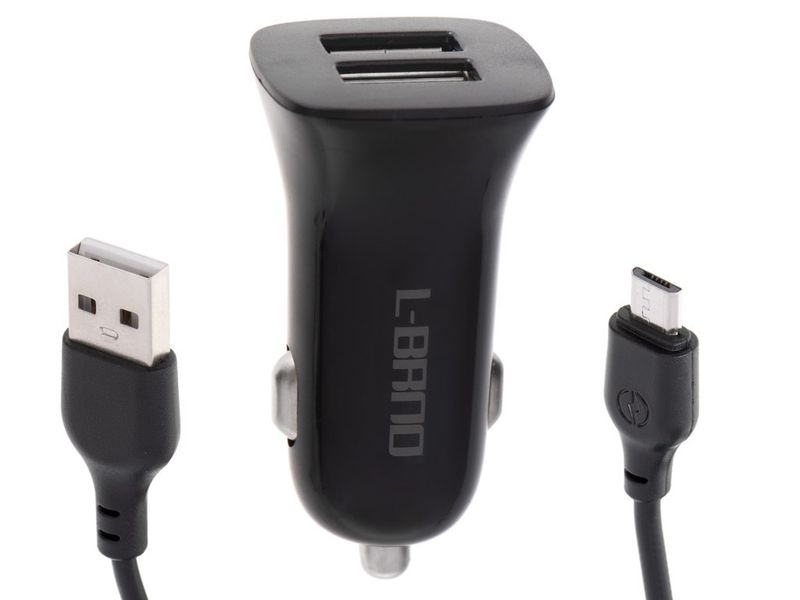 Ładowarka samochodowa Dual USB + micro czarna zdjęcie 6