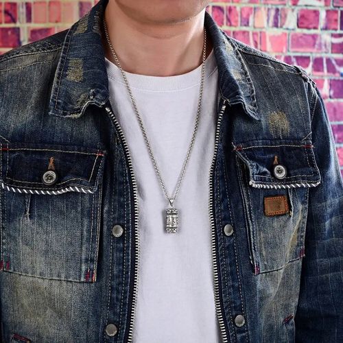 NASZYJNIK MĘSKI SEKRETNIK SREBRNY WISIOREK OTWIERANY STAL CHIRURGICZNA 316L na Arena.pl