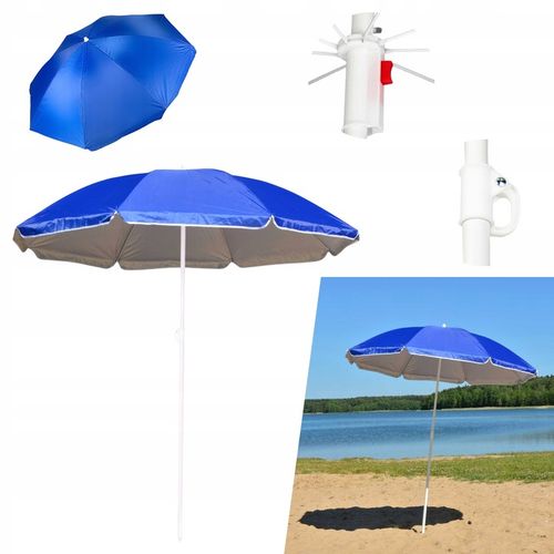 Parasol plażowy ogrodowy UPF50+ Captain Mike na Arena.pl