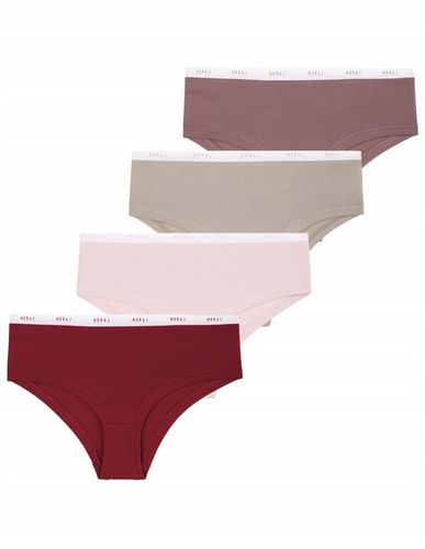 4x Majtki Damskie Figi Bikini Bawełniane Klasyczne Zestaw Komplet MORAJ L na Arena.pl