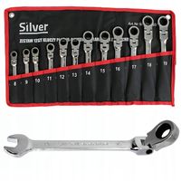 Zestaw Kluczy 8-19mm Z GRZECHOTKĄ Łamanych Klucze Płaskie PŁASKO Oczkowe