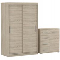 Zestaw NEOMI 04 Szafa 120 Komoda FRIDA MINI 01 90 półki SONOMA PRODUCENT