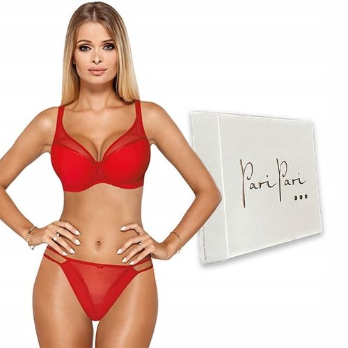 Biustonosz push-up PariPari Ellie czerwony 85F na Arena.pl