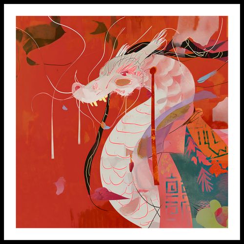 Plakat 80x80cm Orientacyjny Smok na Arena.pl