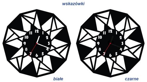 ZEGAR ŚCIENNY GEOMETRIA 58cm XXL 107.11 na Arena.pl