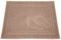 Dywanik łazienkowy Feet 50x70 Beżowy Stópki Greno