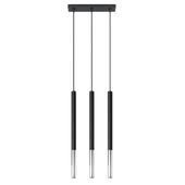 Lampa wisząca MOZAICA 3L czarny/chrom