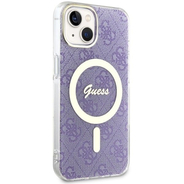 Etui Guess do iPhone 15 Plus, iPhone 14 Plus, Fioletowy, MagSafe zdjęcie 4