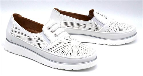 Półbuty damskie Unisoft 25PB02-9033 - białe 37 na Arena.pl