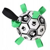 PIŁKA FUTBOLOWA DLA PSA Z UCHWYTAMI ZABAWKA DLA PSÓW + POMPKA FD-05