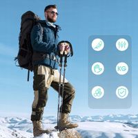 KIJE TREKKINGOWE SKŁADANE KIJKI W GÓRY DO TURYSTYCZNE REGULOWANE ALUMINIOWE