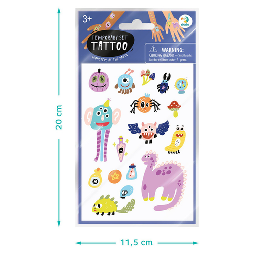 Zestaw Dla Dzieci Tatuaży Potwory 301099 na Arena.pl