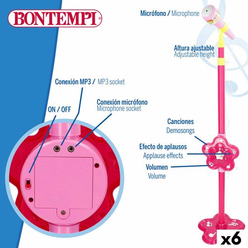 Mikrofon zabawka Bontempi 20 x 105 x 20 cm (6 Sztuk) na Arena.pl