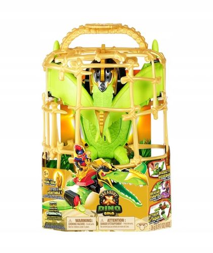 TREASURE X DINO GOLD PTERODAKTYL KLATKA FIGURKA DUŻY PTAK W KLATCE SKARB XL na Arena.pl