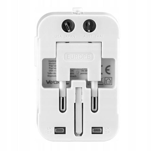 PRZEJŚCIÓWKA ADAPTER GNIAZDKA PODRÓŻNY UK USA EU CAŁY ŚWIAT ŁADOWARKA na Arena.pl
