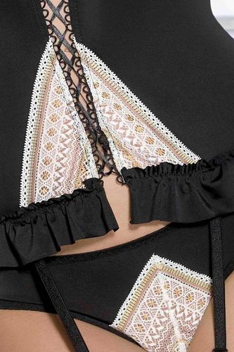 bielizna-connie corset black s/m - casmir na Arena.pl