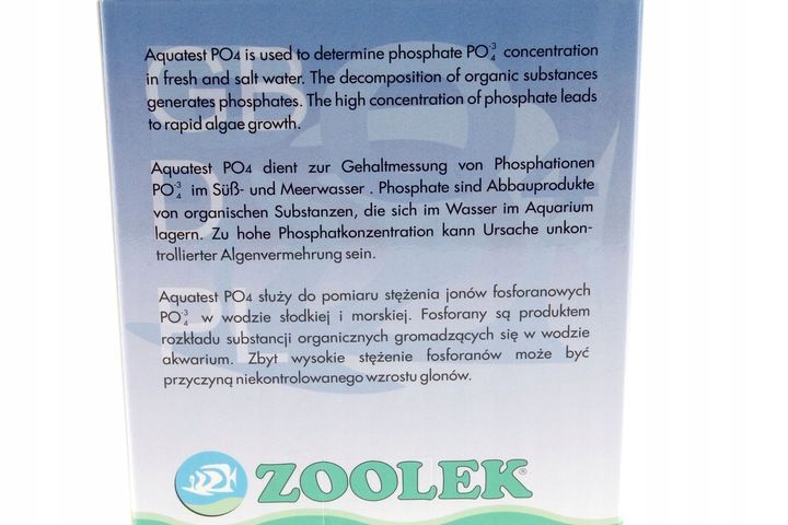 ZOOLEK TEST PO4 DO POMIARU FOSFORANU zdjęcie 10