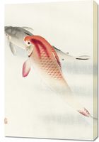 Obraz 60x90cm Two Carp, Koson Japoński Vintage do Salonu