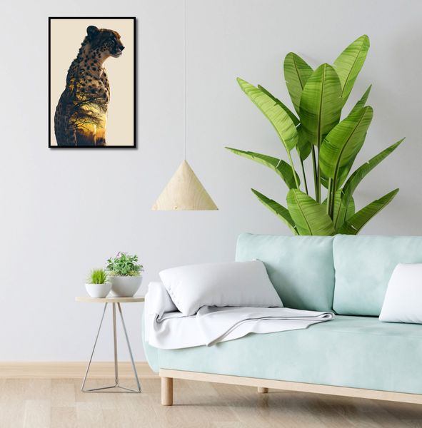 Plakat 40x60cm Gepard Duch Sawanny zdjęcie 4